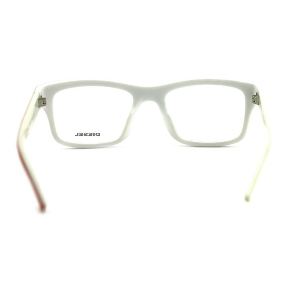 Diesel Rectangular Style Red Striped White Frame main image 6